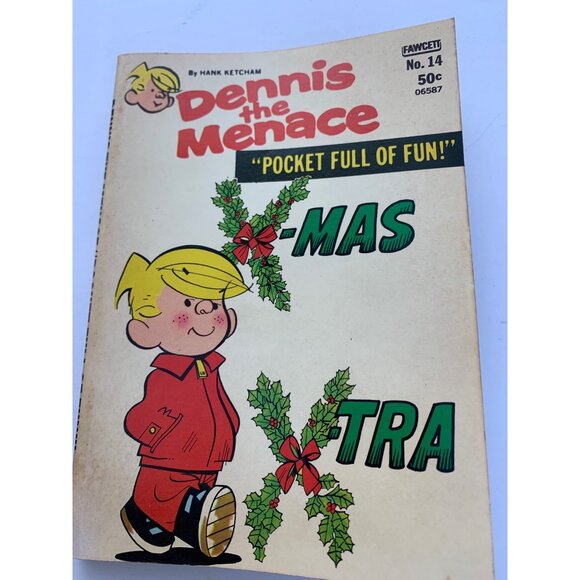 Dennis The Menace "Pocket Full Of Fun!" X-Mas Extra No. 14 Comic Book By Fawcett - Picture 10 of 10